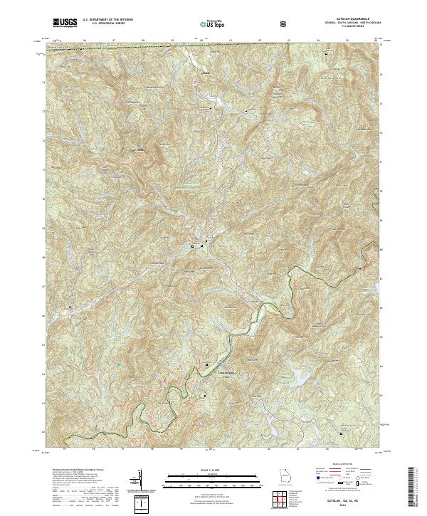 Satolah, GA-SC-NC — USGS 7.5-minute topo (2024)