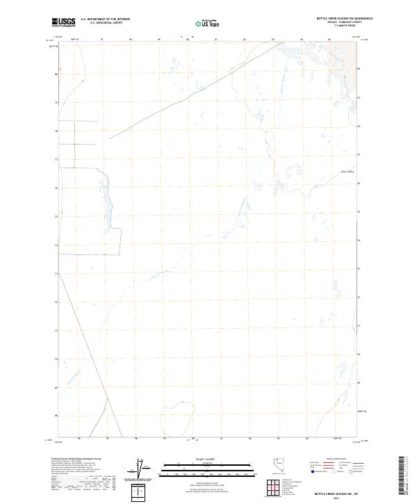 Bottle Creek Slough SW, NV — USGS 7.5-minute topo (2021)