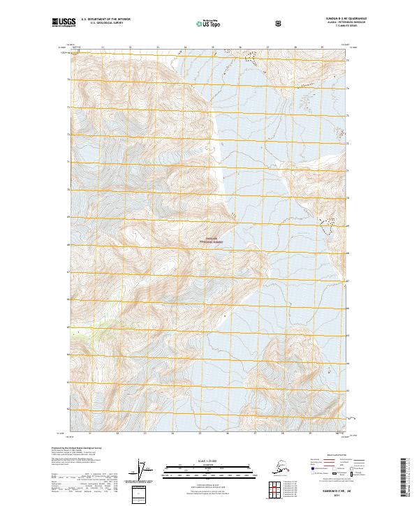 Sumdum B-3 NE, AK — USGS 7.5-minute topo (2021)