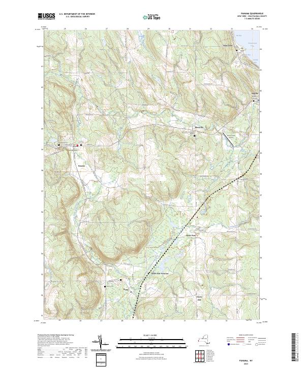 Panama, NY — USGS 7.5-minute topo (2023)