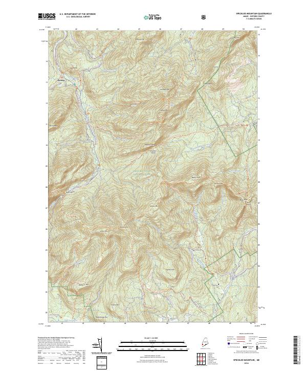 Speckled Mountain, ME — USGS 7.5-minute topo (2024)
