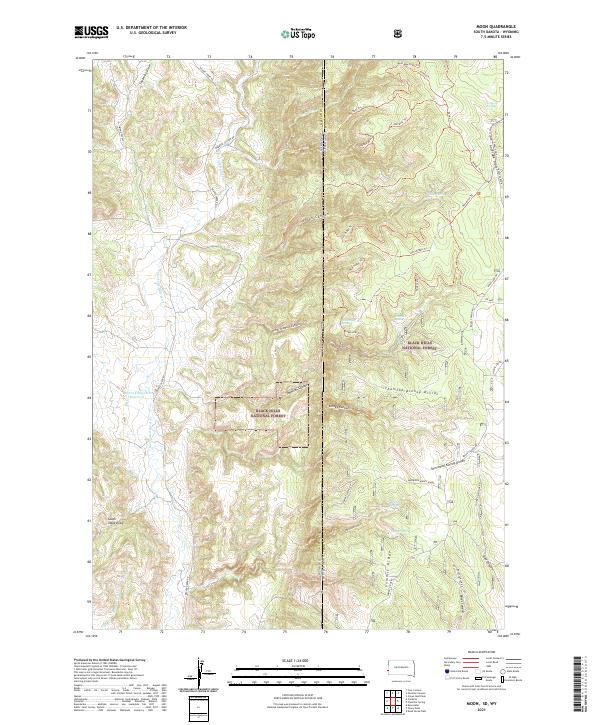 Moon, SD-WY — USGS 7.5-minute topo (2021)