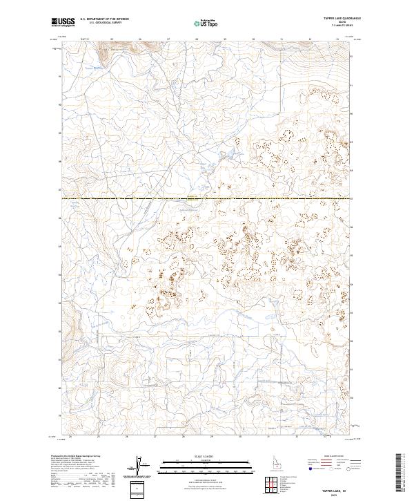 Tapper Lake, ID — USGS 7.5-minute topo (2023)