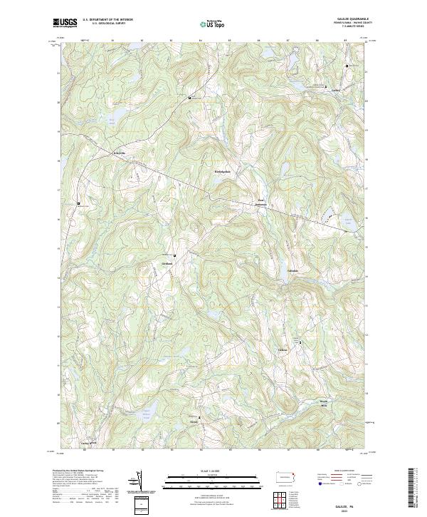 Galilee, PA — USGS 7.5-minute topo (2023)