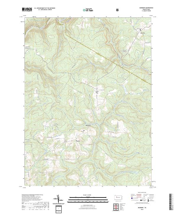 Munderf, PA — USGS 7.5-minute topo (2023)