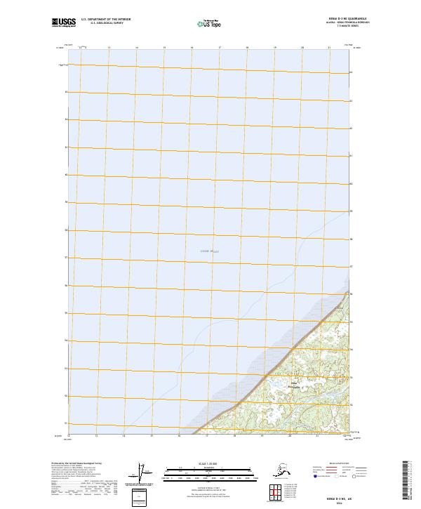 Kenai D-3 NE, AK — USGS 7.5-minute topo (2024)