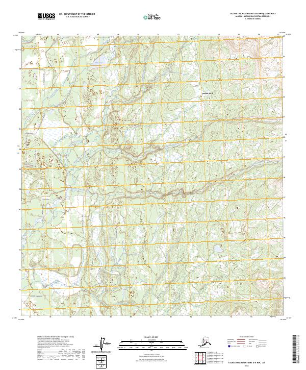 Talkeetna Mountains A-6 NW, AK — USGS 7.5-minute topo (2023)