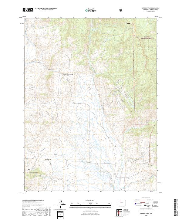 Gunsight Pass, CO — USGS 7.5-minute topo (2022)