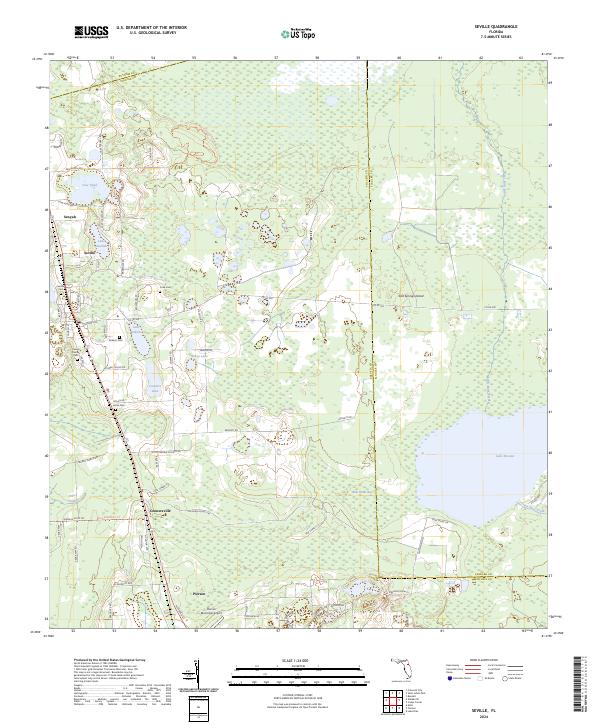 Seville, FL — USGS 7.5-minute topo (2024)