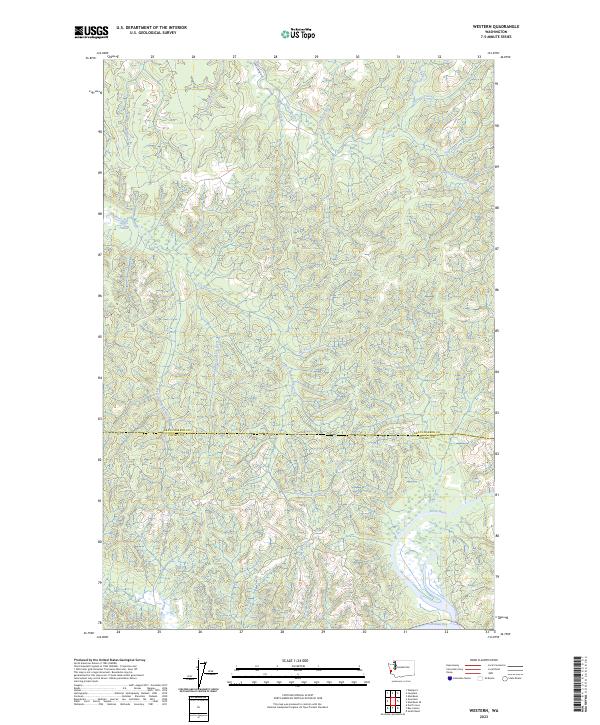 Western, WA — USGS 7.5-minute topo (2023)