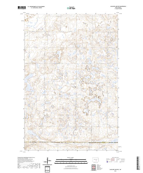 Alkaline Lake NW, ND — USGS 7.5-minute topo (2024)