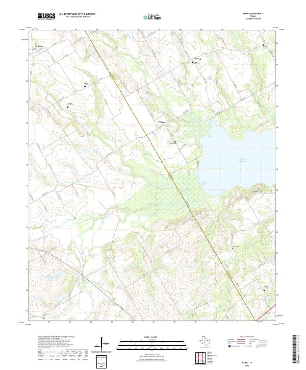 Irene, TX — USGS 7.5-minute topo (2022)