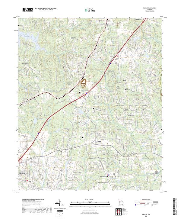 Madras, GA — USGS 7.5-minute topo (2024)
