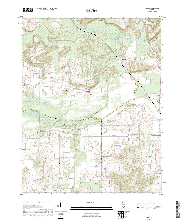 Karnak, IL — USGS 7.5-minute topo (2024)