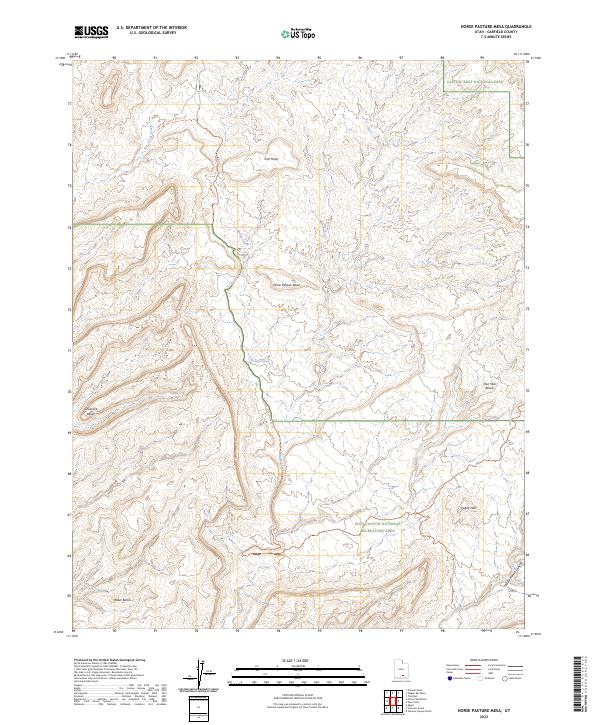 Horse Pasture Mesa, UT — USGS 7.5-minute topo (2023)