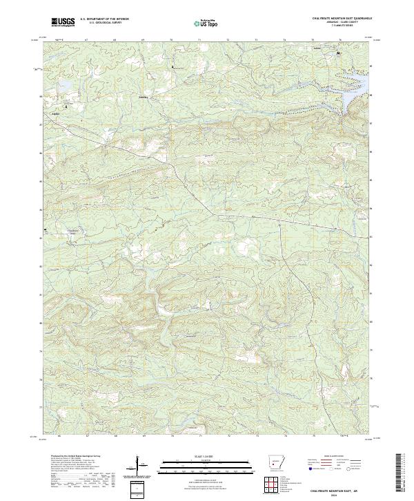 Chalybeate Mountain East, AR — USGS 7.5-minute topo (2024)