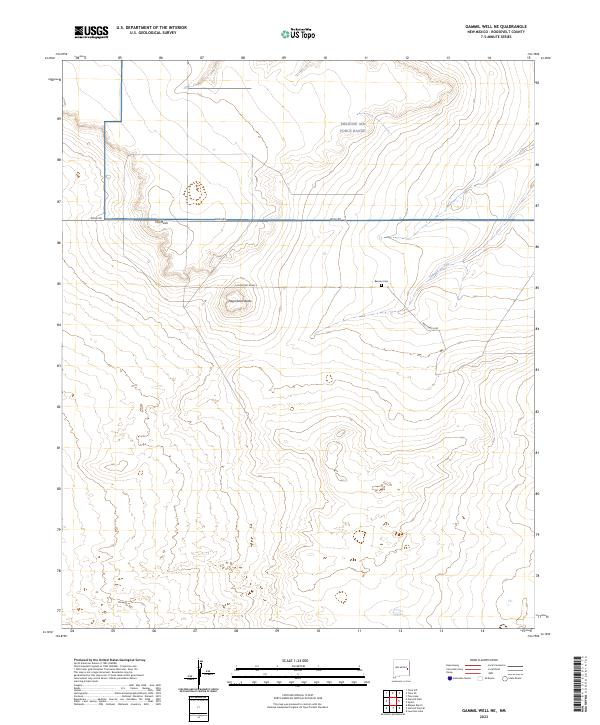 Gammil Well NE, NM — USGS 7.5-minute topo (2023)