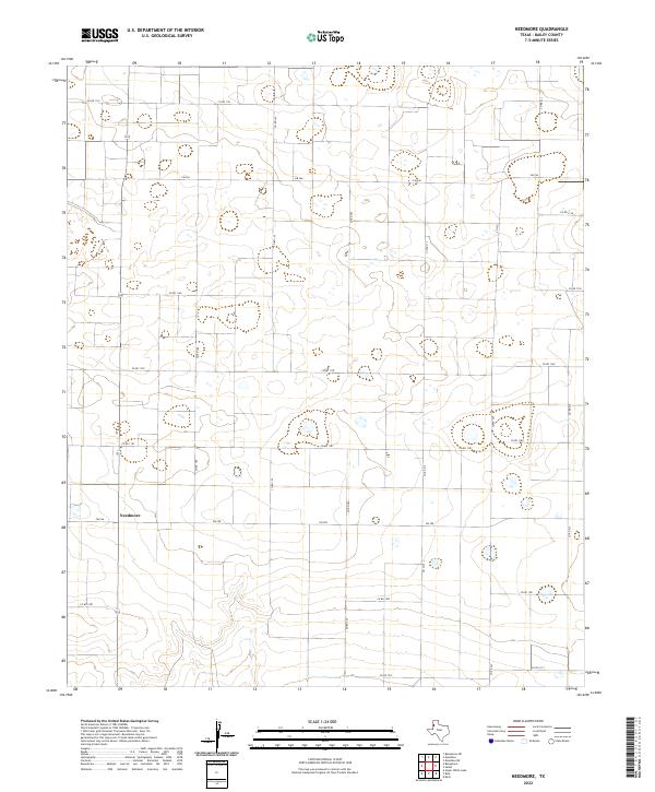 Needmore, TX — USGS 7.5-minute topo (2022)