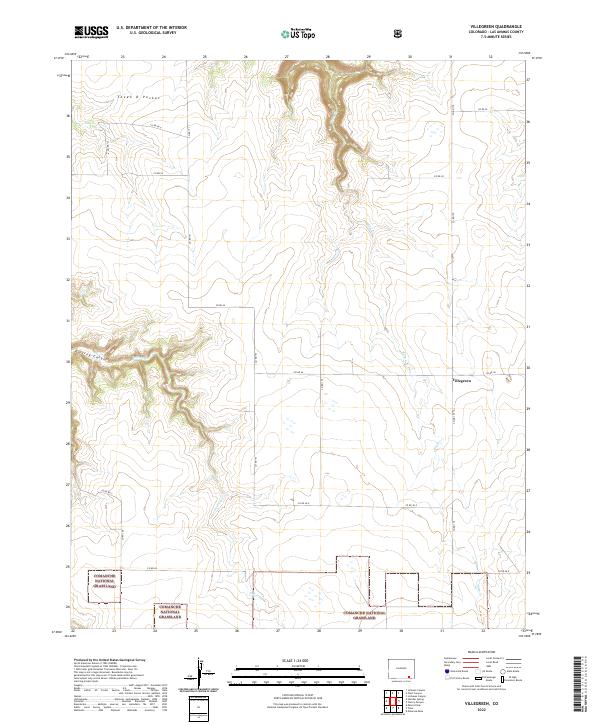 Villegreen, CO — USGS 7.5-minute topo (2022)