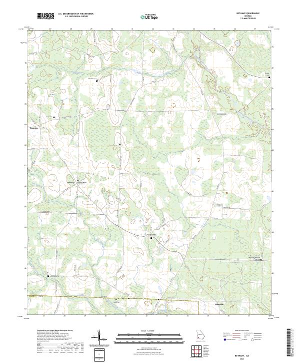 Bethany, GA — USGS 7.5-minute topo (2024)