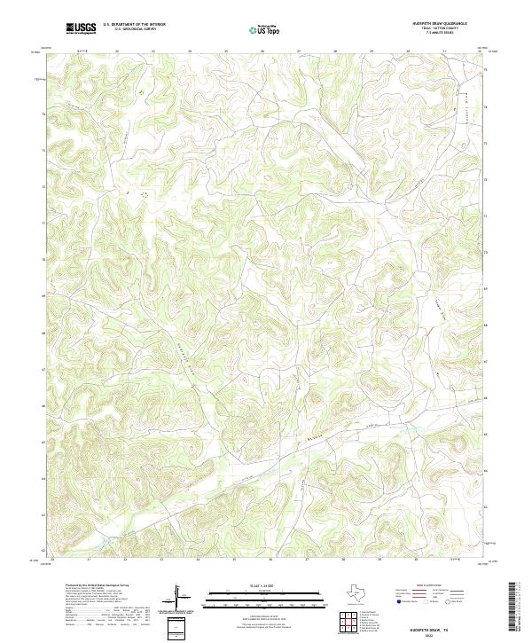 Hudspeth Draw, TX — USGS 7.5-minute topo (2022)