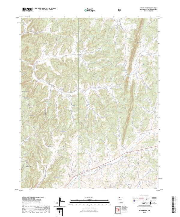 Bixler Ranch, NM — USGS 7.5-minute topo (2023)