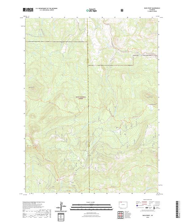 Buck Point, CO — USGS 7.5-minute topo (2022)