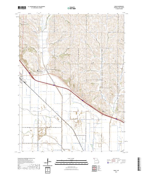 Craig, MO — USGS 7.5-minute topo (2023)