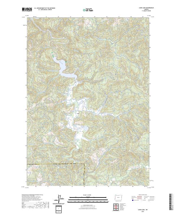 Loon Lake, OR — USGS 7.5-minute topo (2023)