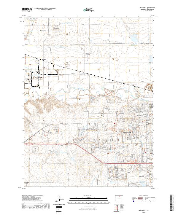 Bracewell, CO — USGS 7.5-minute topo (2022)