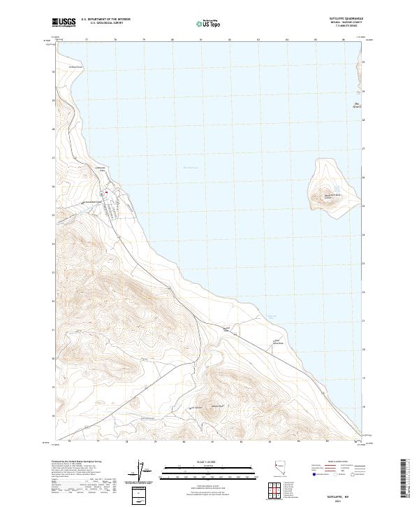 Sutcliffe, NV — USGS 7.5-minute topo (2021)