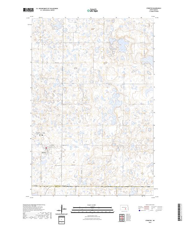 Streeter, ND — USGS 7.5-minute topo (2024)
