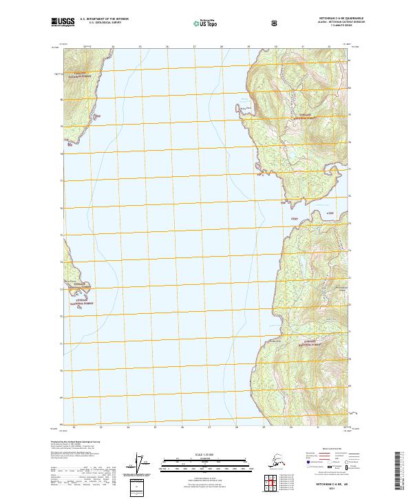 Ketchikan C-6 NE, AK — USGS 7.5-minute topo (2021)