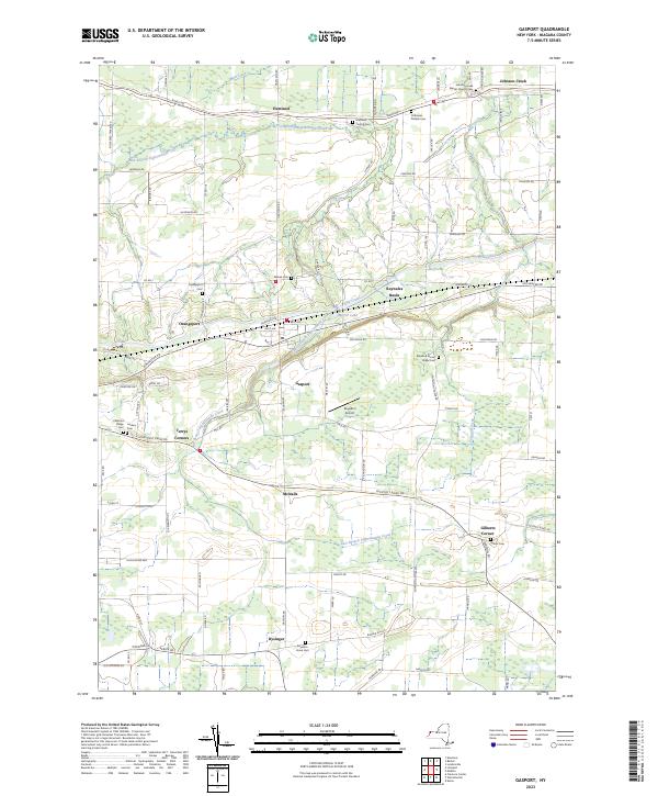 Gasport, NY — USGS 7.5-minute topo (2023)