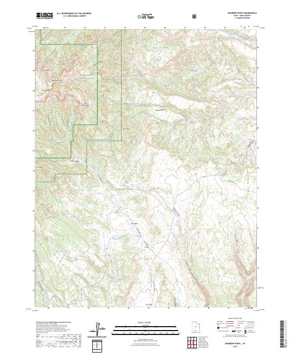 Rainbow Point, UT — USGS 7.5-minute topo (2023)