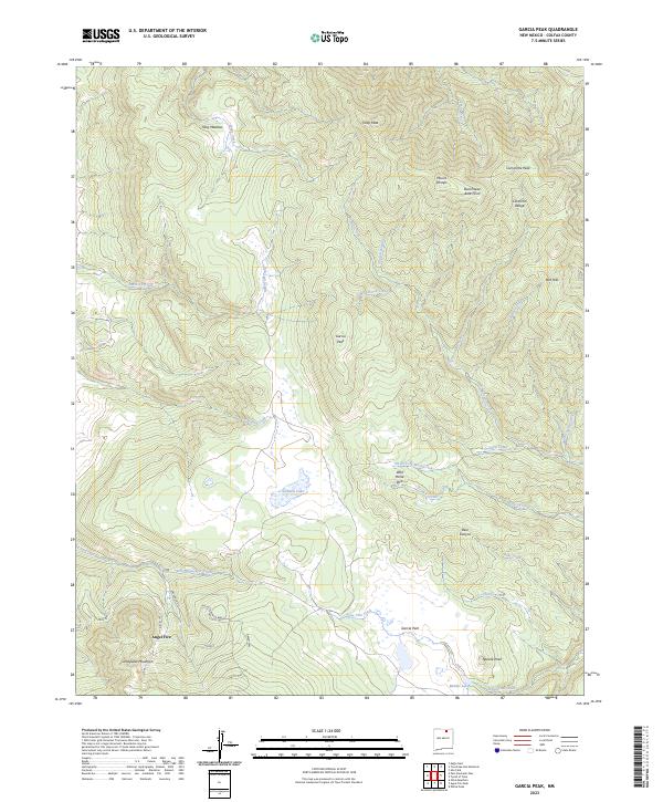Garcia Peak, NM — USGS 7.5-minute topo (2023)