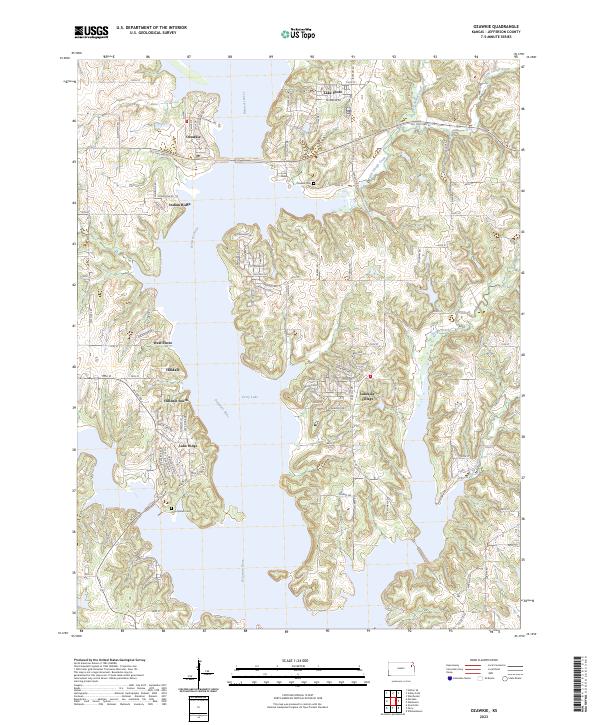 Ozawkie, KS — USGS 7.5-minute topo (2023)
