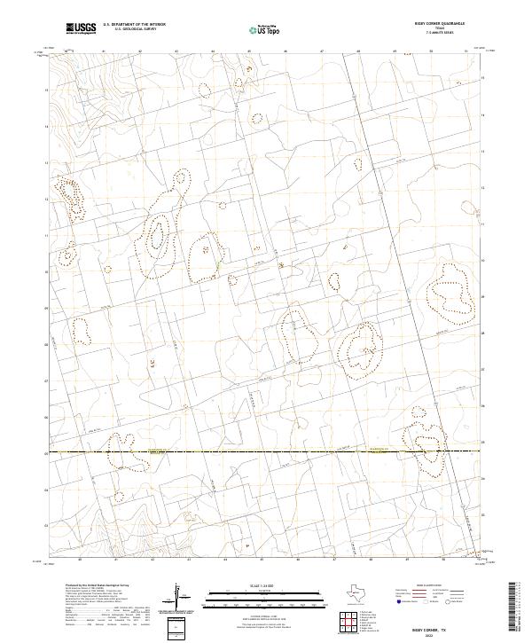 Bigby Corner, TX — USGS 7.5-minute topo (2022)