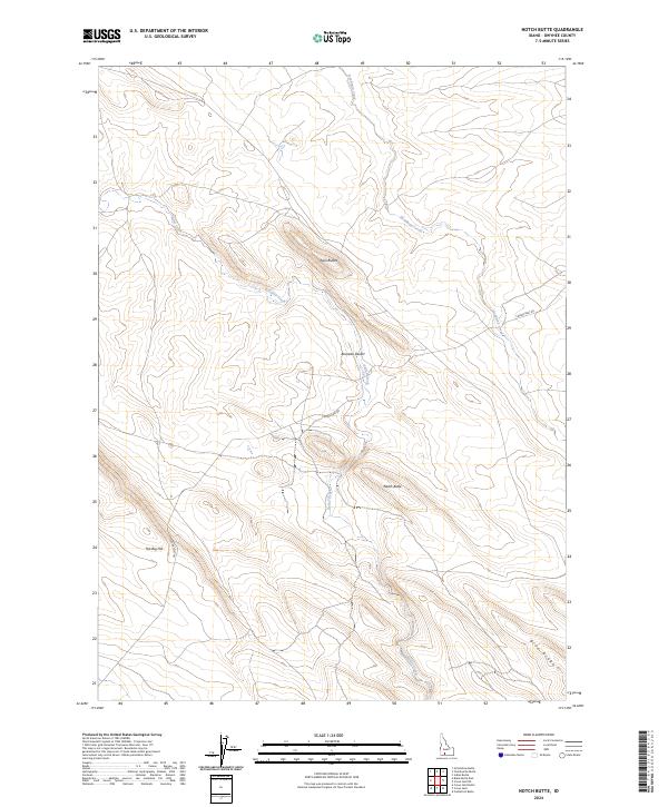 Notch Butte, ID — USGS 7.5-minute topo (2024)