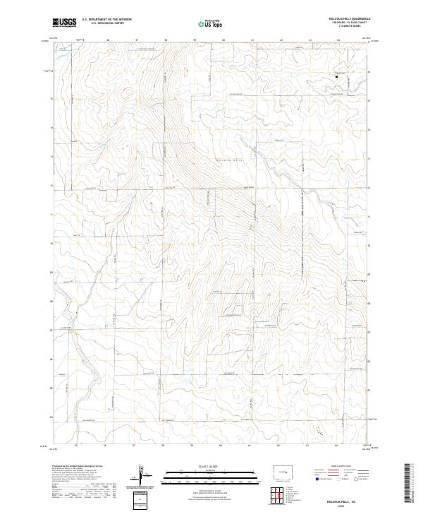 Holcolm Hills, CO — USGS 7.5-minute topo (2022)