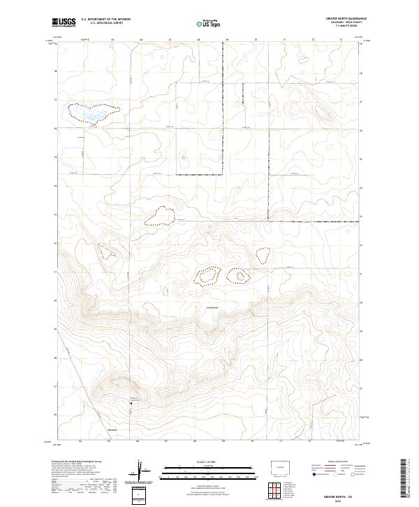 Grover North, CO — USGS 7.5-minute topo (2022)
