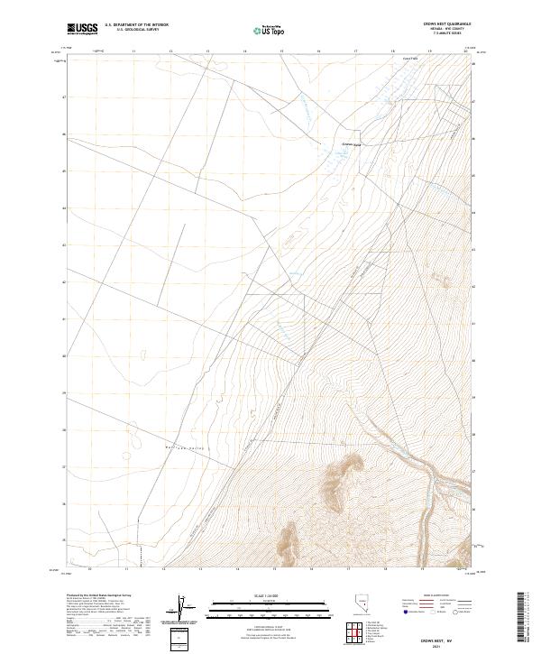 Crows Nest, NV — USGS 7.5-minute topo (2021)