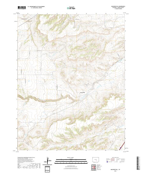 Muldoon Hill, CO — USGS 7.5-minute topo (2022)