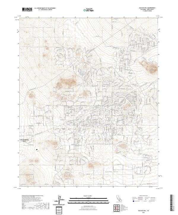 Galileo Hill, CA — USGS 7.5-minute topo (2021)