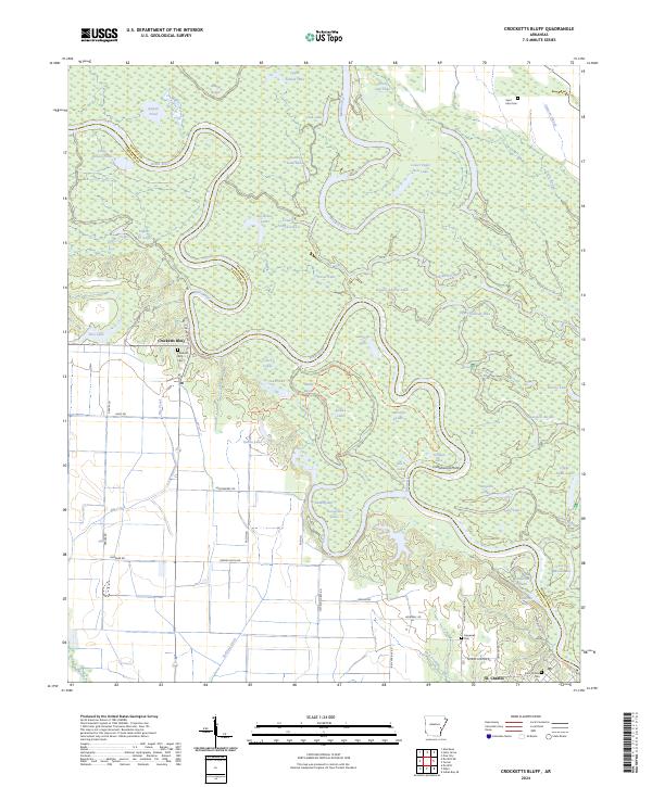 Crocketts Bluff, AR — USGS 7.5-minute topo (2024)