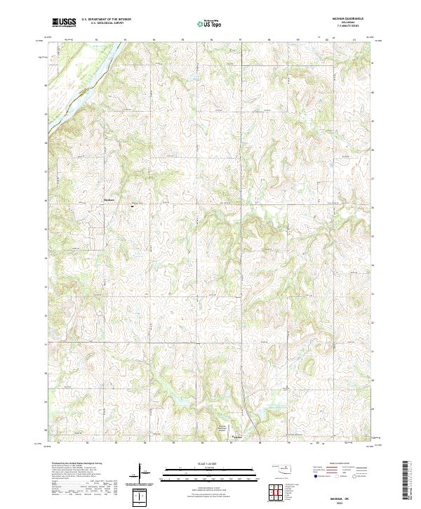 Masham, OK — USGS 7.5-minute topo (2022)