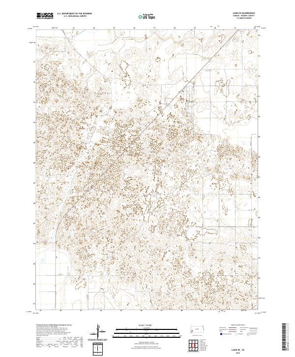 Lakin SE, KS — USGS 7.5-minute topo (2022)