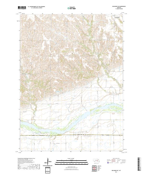 Belgrade SW, NE — USGS 7.5-minute topo (2021)