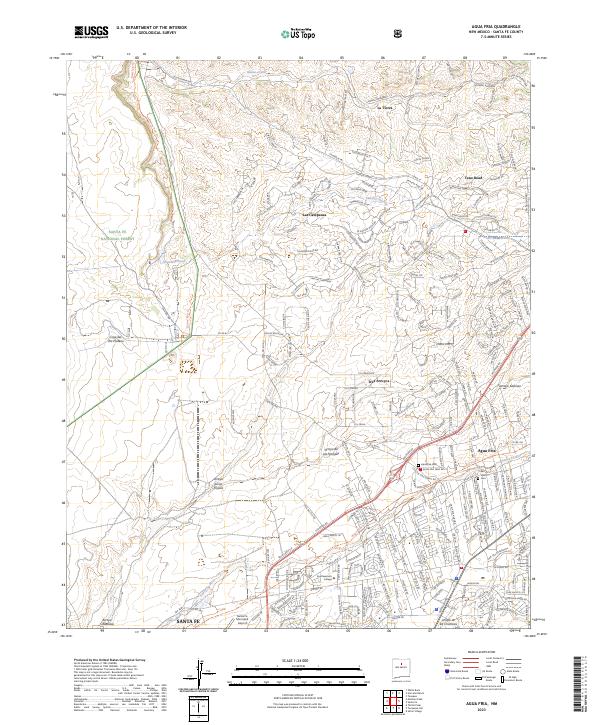 Agua Fria, NM — USGS 7.5-minute topo (2023)