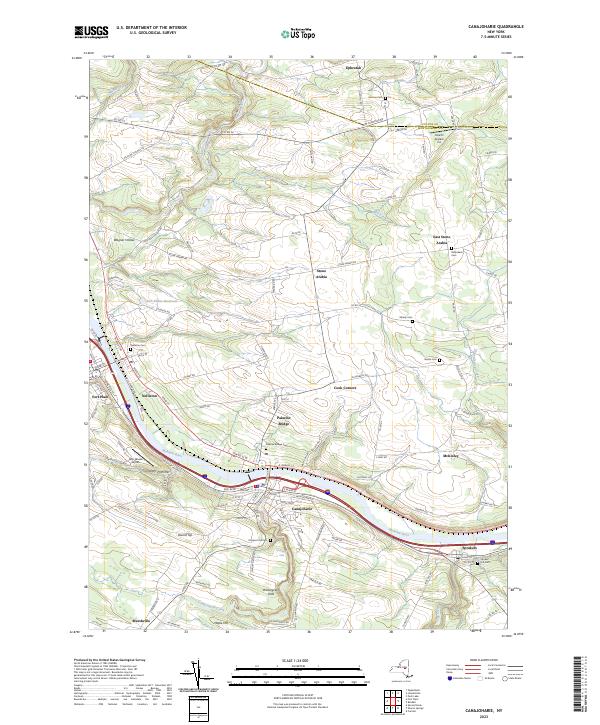 Canajoharie, NY — USGS 7.5-minute topo (2023)